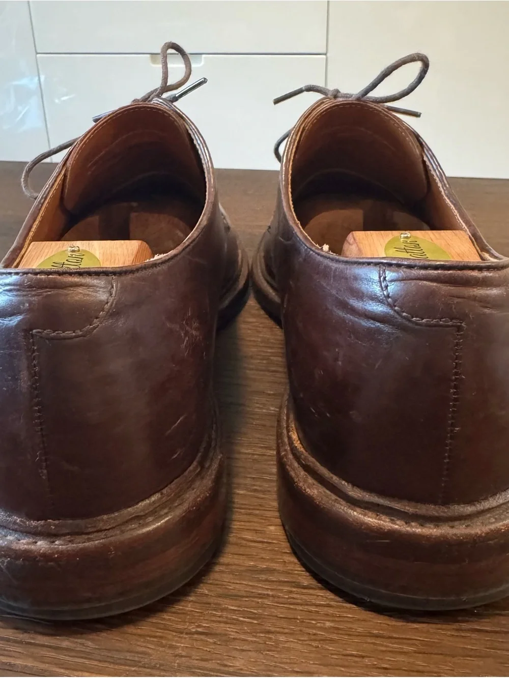 J. Crew Ludlow Derbies Dark Brown Leather Size 12 Men